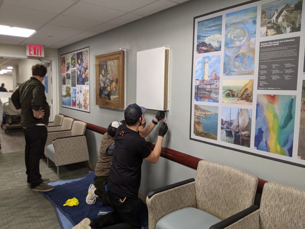 Artwork is installed at Lenox Hill Hospital/Northwell Health
