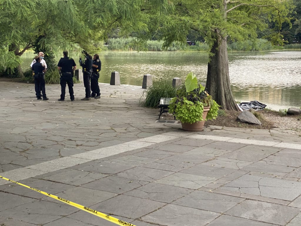 Police investigate drowning reported at the Harlem Meer