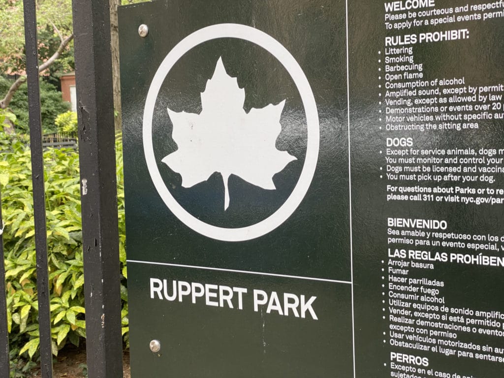 Ruppert Park sign
