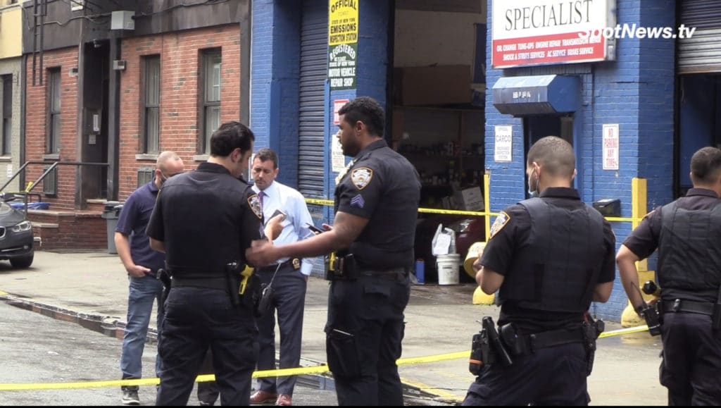 Police investigate Auto Shop shootings/SpotNews.tv for Upper East Site