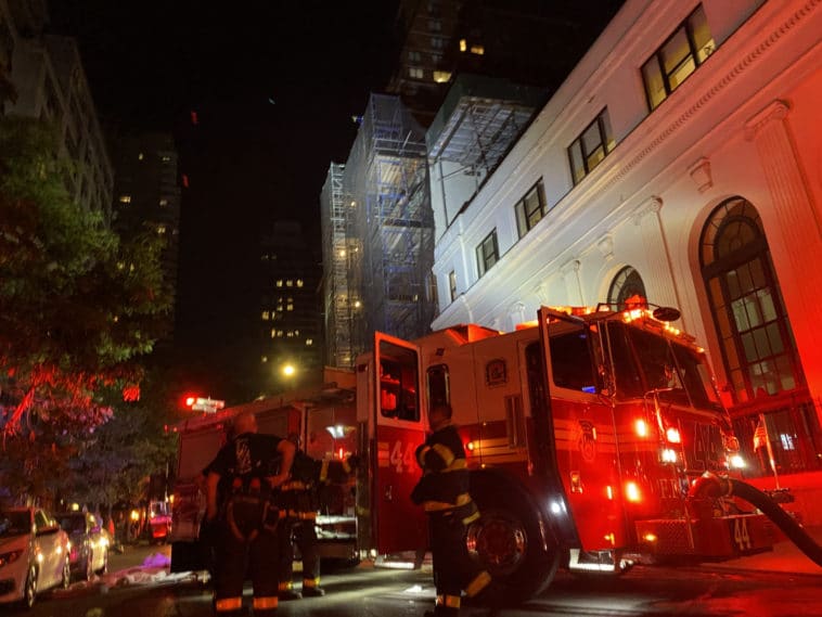 FDNY on the scene of UES church fire/Upper East Site