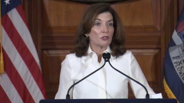 Gov. Kathy Hochul addresses New York in her first day on the job/Office of Gov. Kathy Hochul
