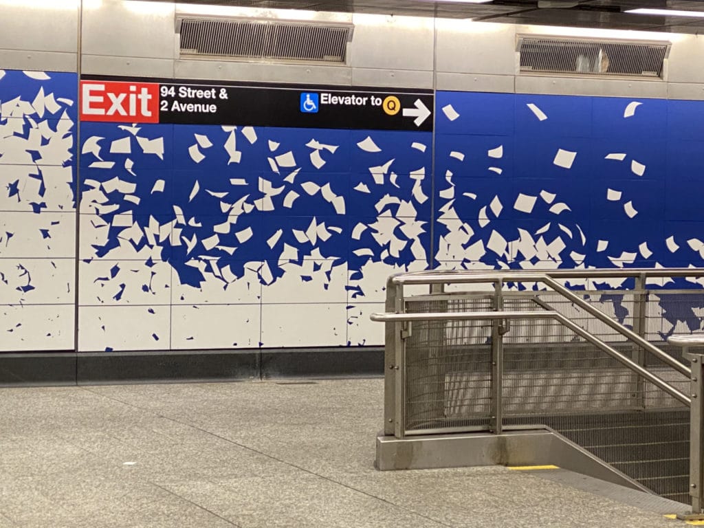 ‘Blueprint for a Landscape’ by Sarah Sze inside the East 96th St.-Second Ave. Subway Station/Upper East Site