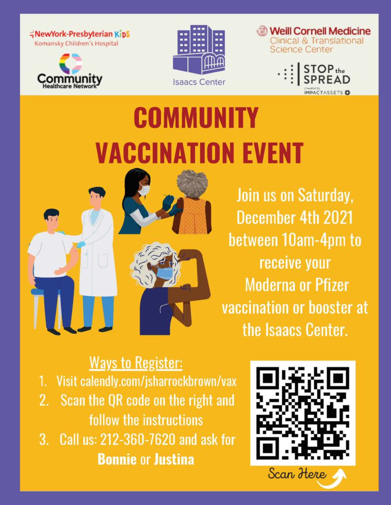Community Vaccination Event at the Isaacs Center