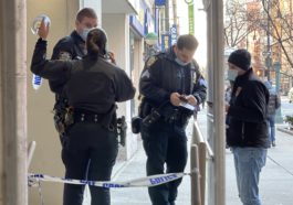 Police investigate Citibank robbery on December 23rd, 2021/Upper East Site