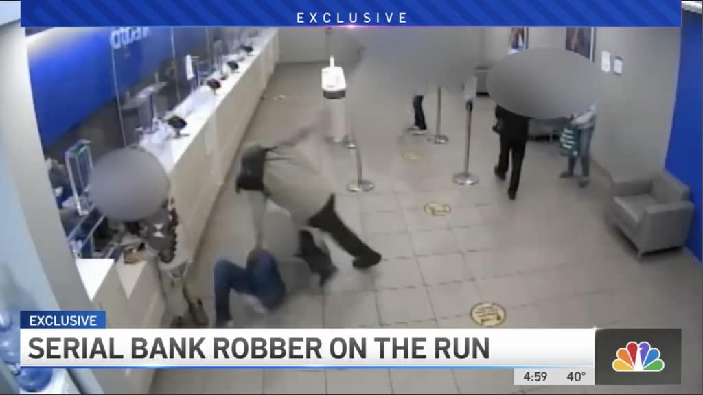 Bank robber beats customer during CitiBank robbery/NYPD via NBC4