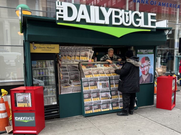Daily Bugle pop-up on East 86th Street slams Spider-Man/Upper East Site