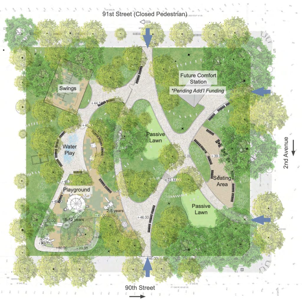 Redesign concept for Ruppert Park on the Upper East Side/NYC Parks