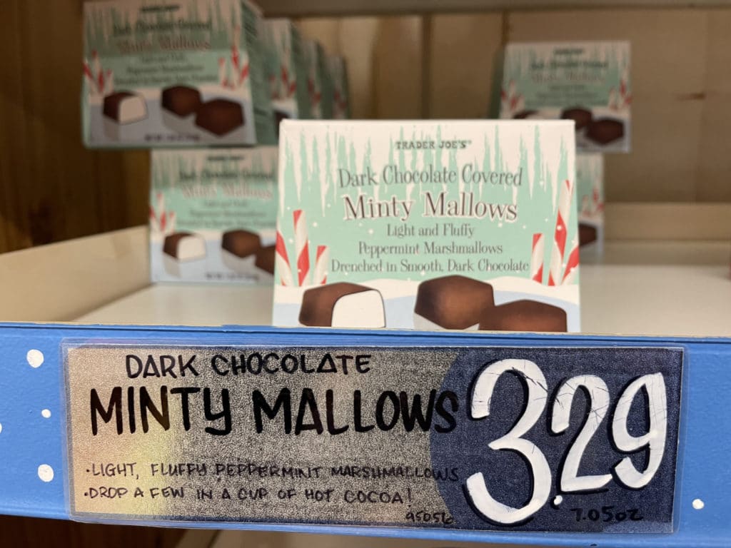 Dark Chocolate Minty Mallows, $3.29 at Trader Joe's/Elizabeth Blasi, Upper East Site