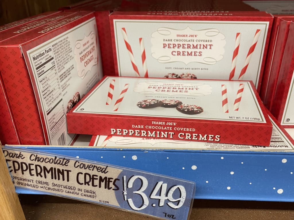 Dark Chocolate Covered Peppermint Cremes, $3.49 at Trader Joe's/Elizabeth Blasi, Upper East Site