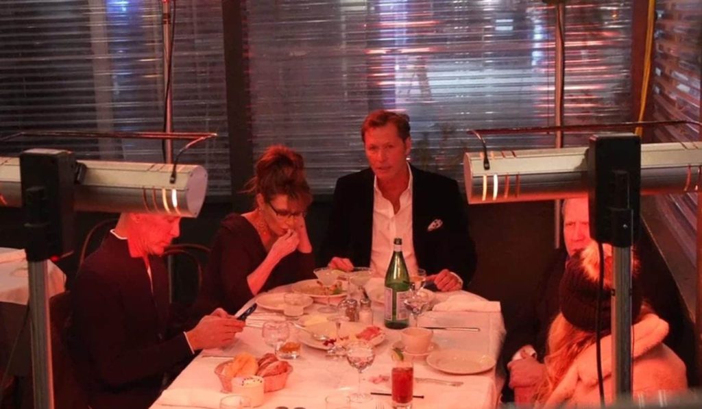 Man dining with Sarah Palin at Elio's after assaulting photographer/Oliya Scootercaster, FreedomNews.tv