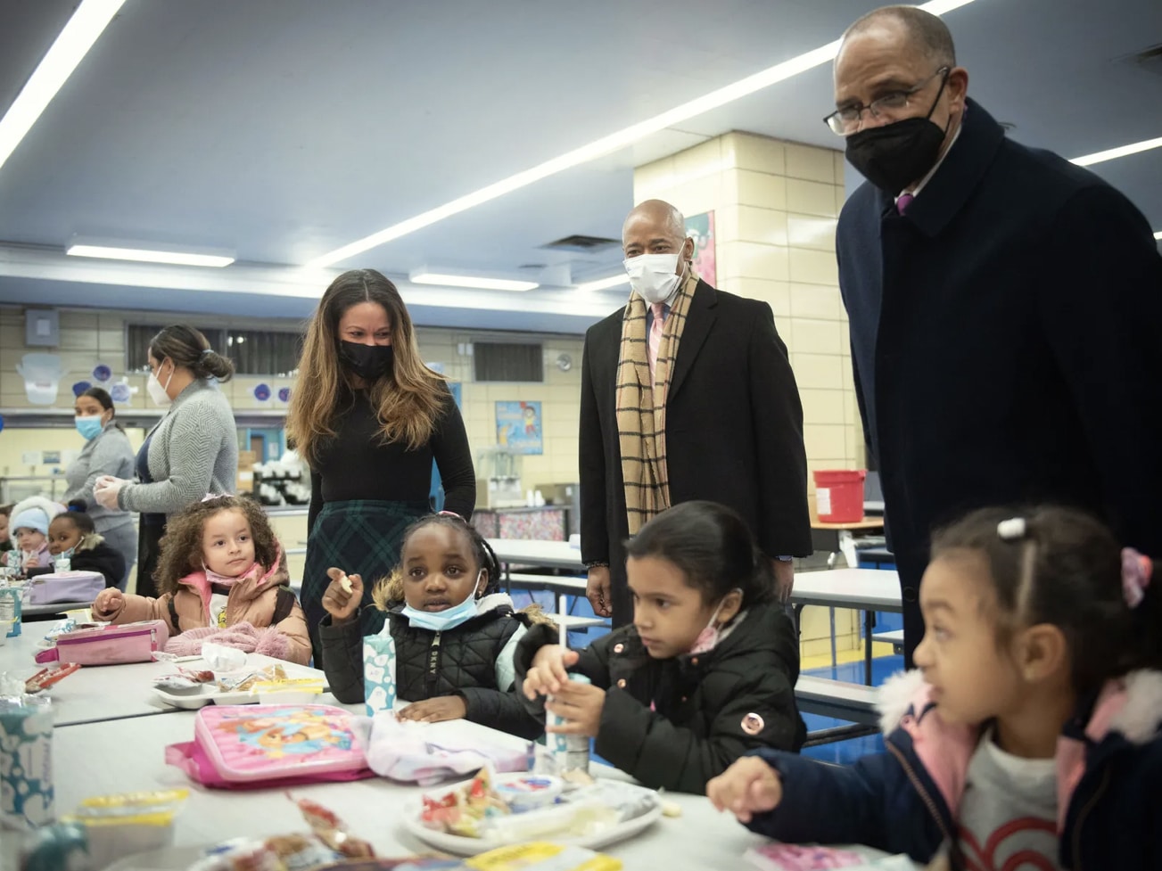 Mayor Eric Adams visits Concourse Village Elementary School in the Bronx with Schools Chancellor David Banks/Michael Appleton, Mayoral Photography Office