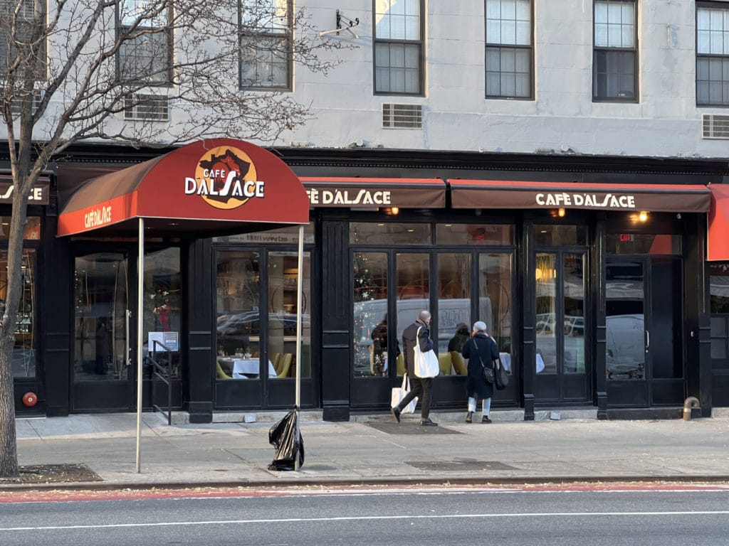 Cafe D'Alsace's new location at  1703 Second Avenue/Upper East Site