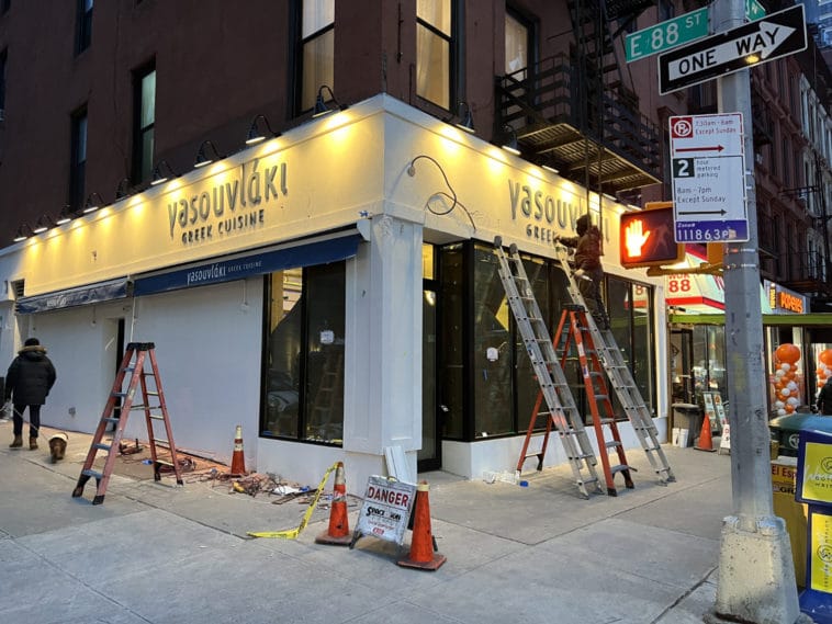 Yasouvlaki Greek Cuisine is expected to open at East 88th Street and Third Avenue next week/Upper East Site