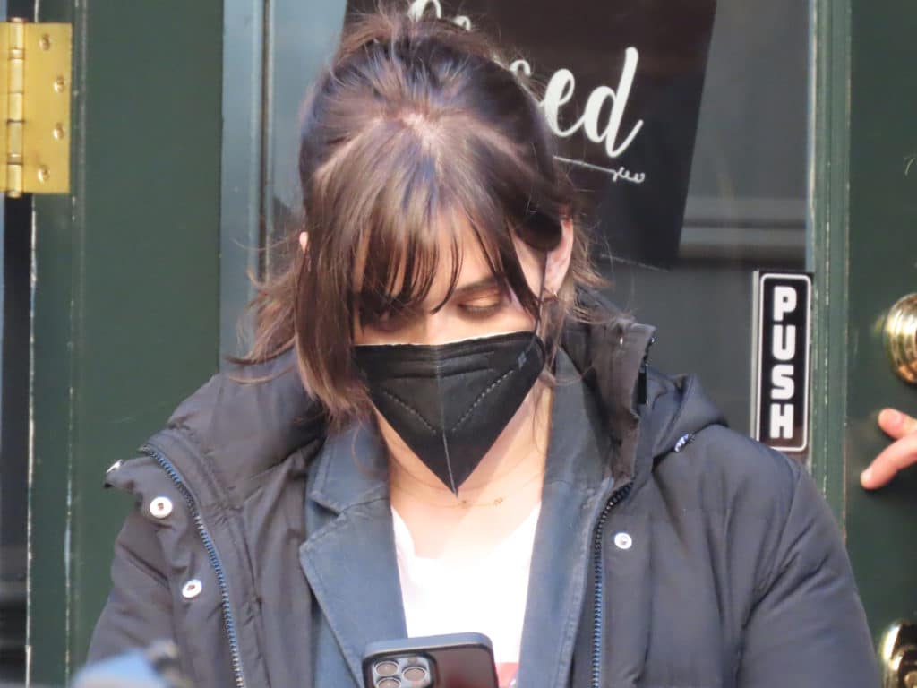 Actress Lizzy Caplan spotted filming at Madame Bonte’s for new Hulu show ‘Fleishman is in Trouble’/Upper East Site