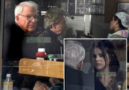 Steve Martin, Selena Gomez and Martin Short film 'Only Murders in the Building' at the Mansion diner/Upper East Site
