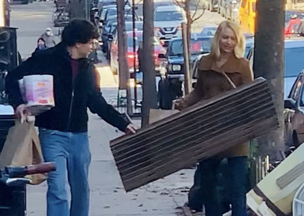 Jesse Eisenberg and Claire Danes film 'Fleishman is in Trouble' on the Upper East Side