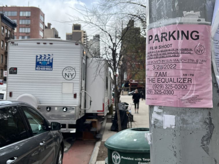 'The Equalizer' films on the Upper East Side on Monday/Upper East Site