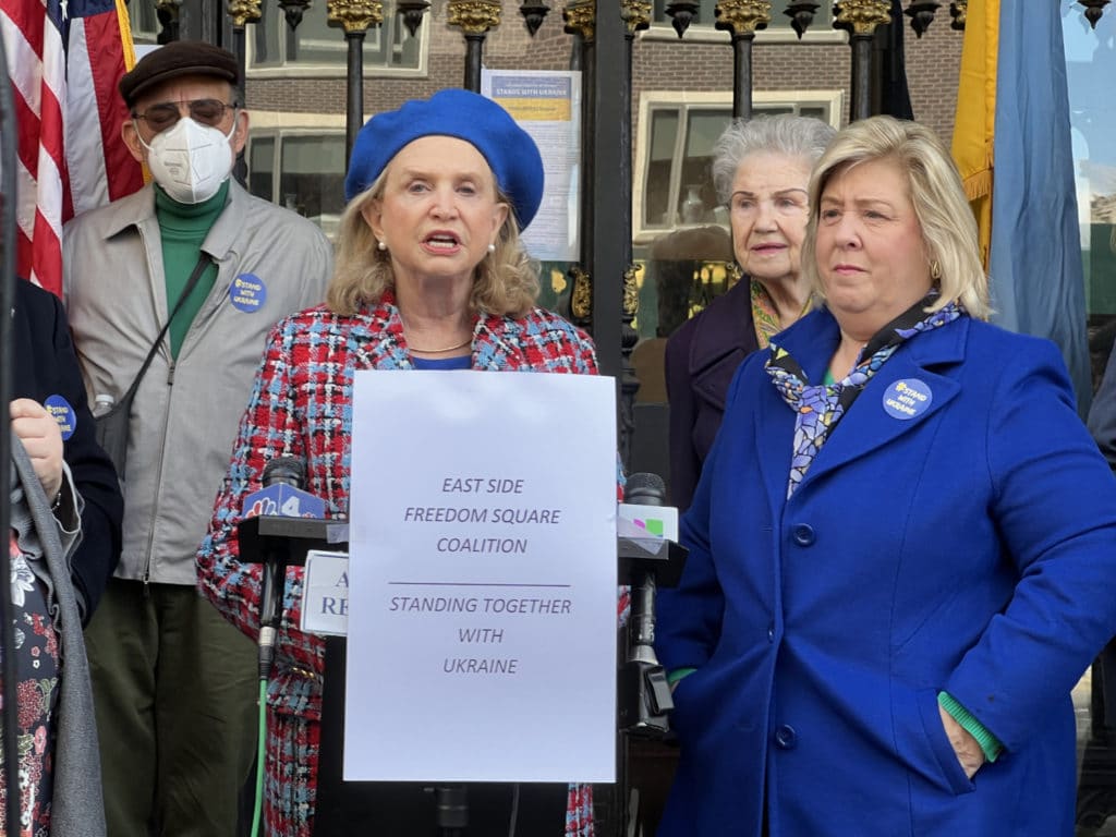 Congresswoman Carolyn Maloney and New York State Assembly Member Rebecca Seawright/Upper East Site