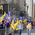 Thousands of residential workers rally for new contract/Upper East Site