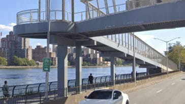Fitness area to be built under East 78th Street foot bridge/Google