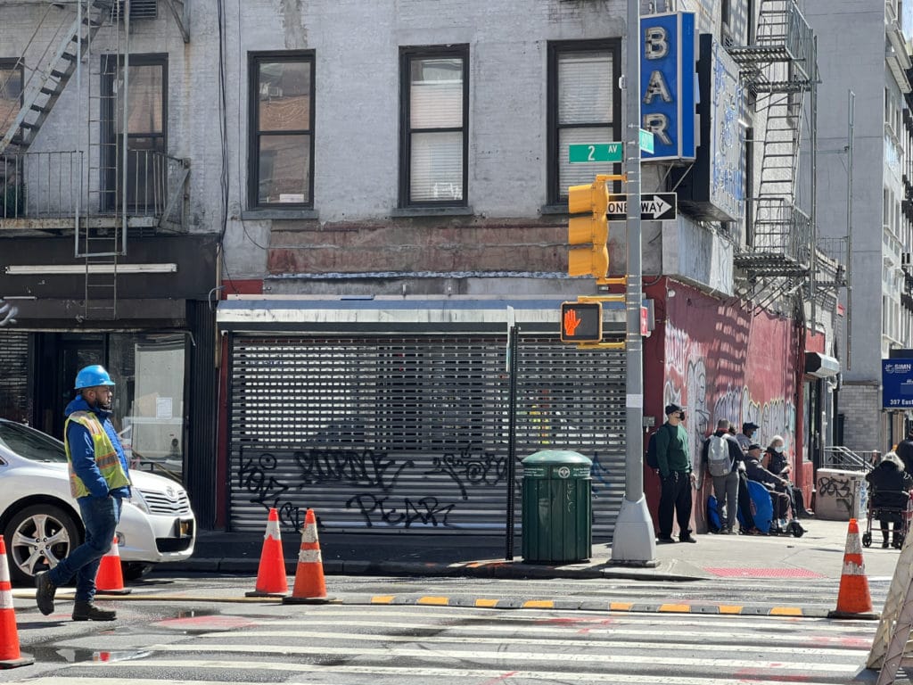Signage removed from the Subway Inn's location at Second Avenue and East 61st Street/Upper East Site
