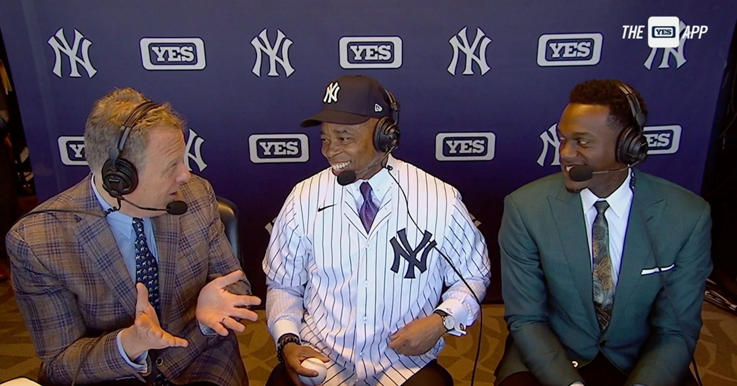 Mayor Eric Adams discusses ghosts inside Gracie Mansion during Yankees broadcast | YES Network