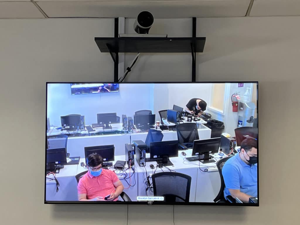 New high-tech classroom features teleconferencing with other students and instructors | Upper East Site