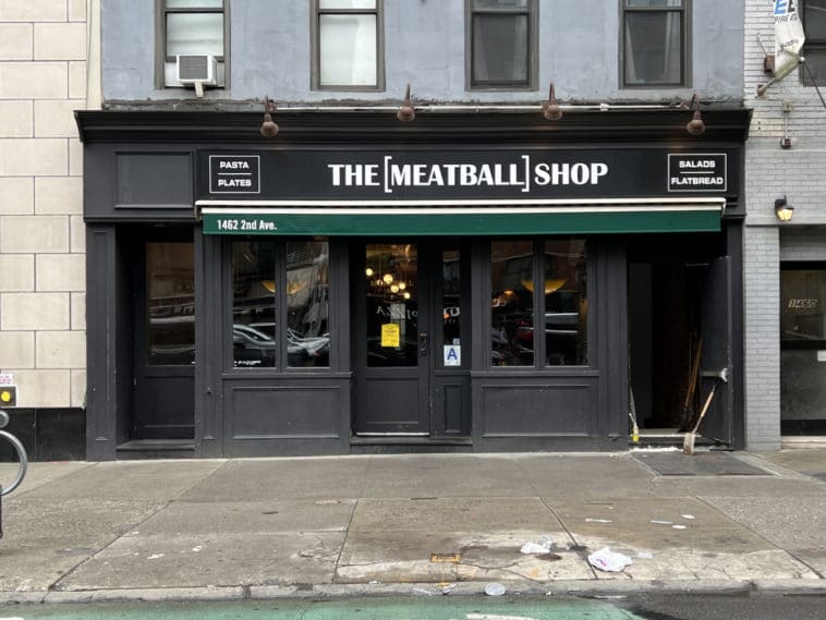 The Meatball Shop's UES location has been closed by the NYC Health Department/Upper East Site