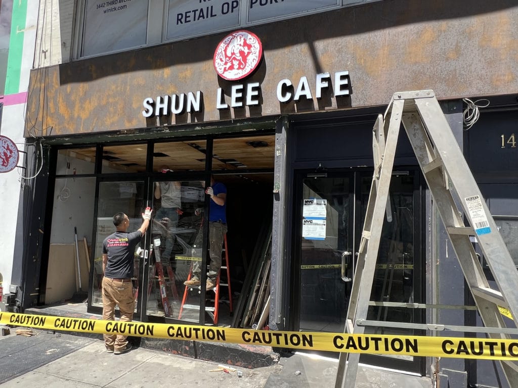Shun Lee Cafe under construction on Third Avenue | Upper East Site