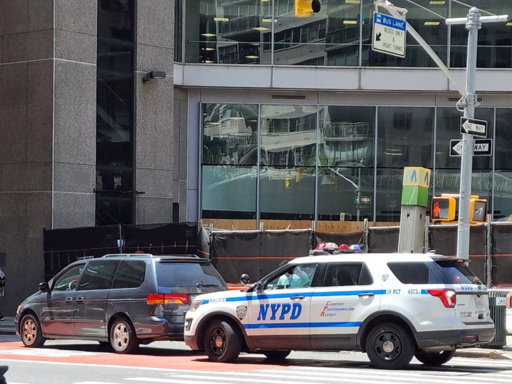 NYPD traffic agent struck by vehicle on Lexington Avenue/Andrew Fine