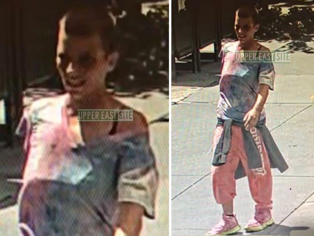 Surveillance photo of the woman Lily identified as her attacker on East 68th Street