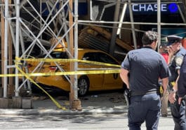 Witnesses say the taxi was speeding before it crashed into a Chase bank | Upper East Site