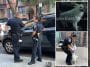Officer Maharaj (middle, bottom right) adopts the dog she helped rescue from hot SUV | Upper East Site, NYPD (inset, bottom)