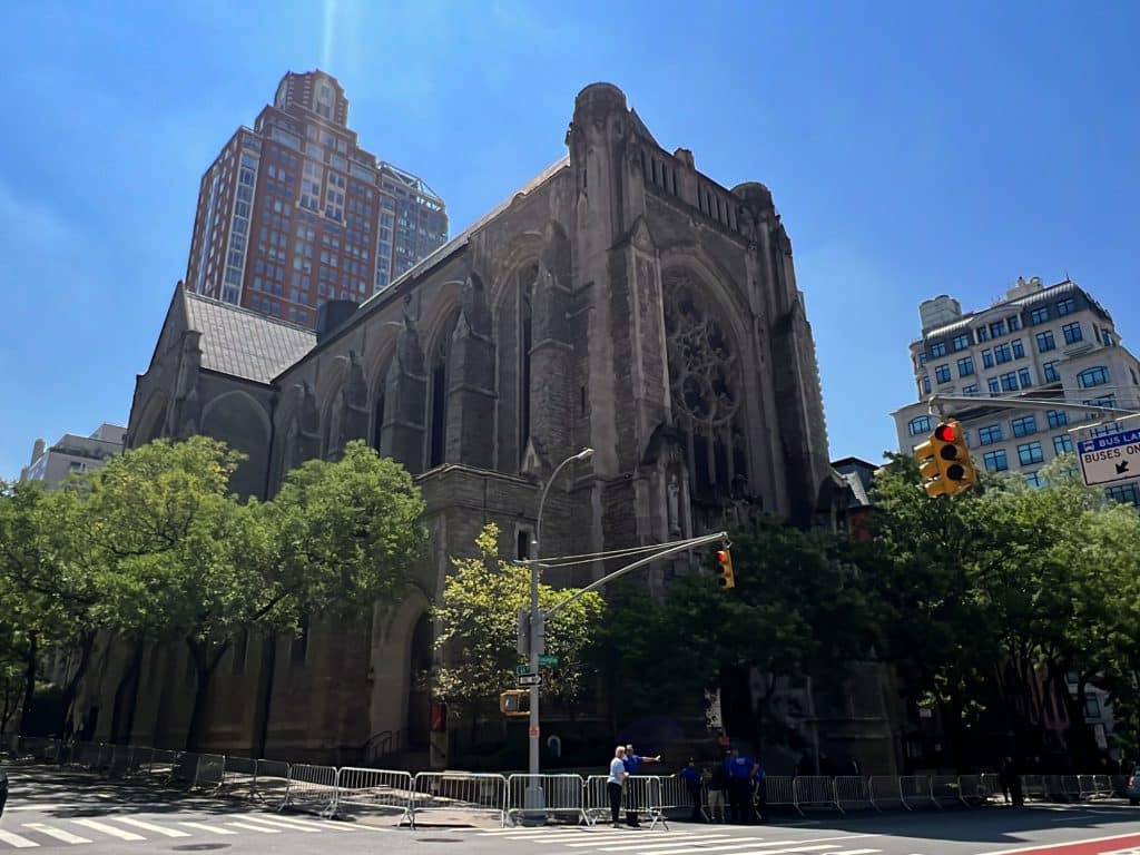 Security was tight at St. Vincent Ferrer church on the UES ahead of Ivana Trump's funeral | Upper East Site
