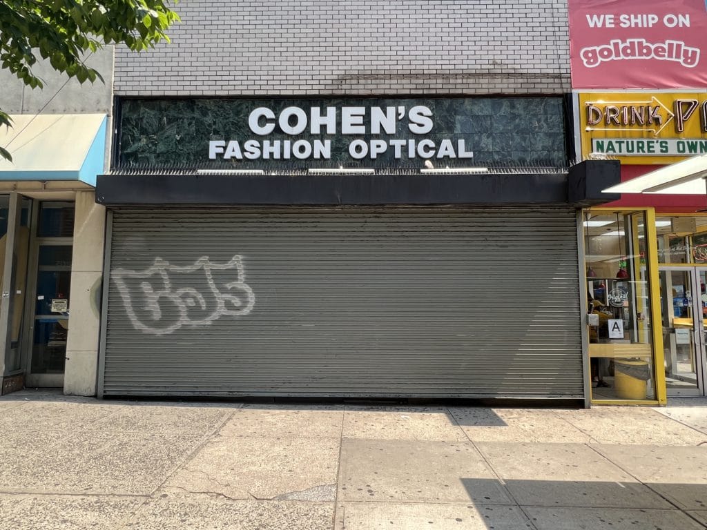 Cohen's Optical and the Children's Place also occupied the building slated for demolition | Upper East Site