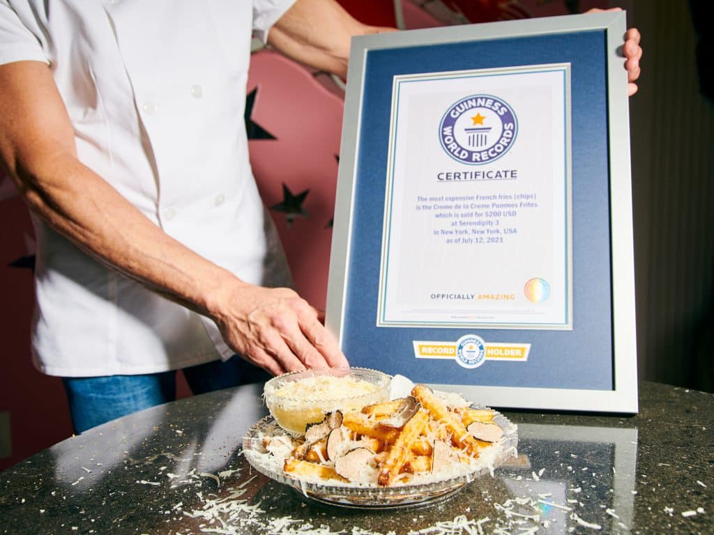Serendipity3 holds the Guinness record for the world's most expensive fries 