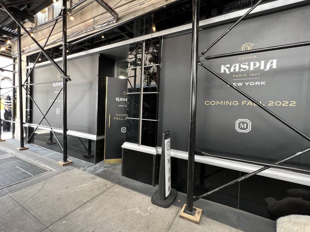 Caviar Kaspia is set to open in The Mark Hotel on Madison Avenue | Upper East Site