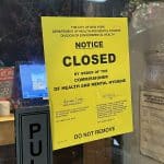 A closure order is affixed to the front door of the popular Thai restaurant | Upper East Site