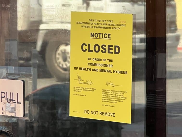 Longtime Upper East Side sushi shop closed by the NYC Health Department | Upper East Site