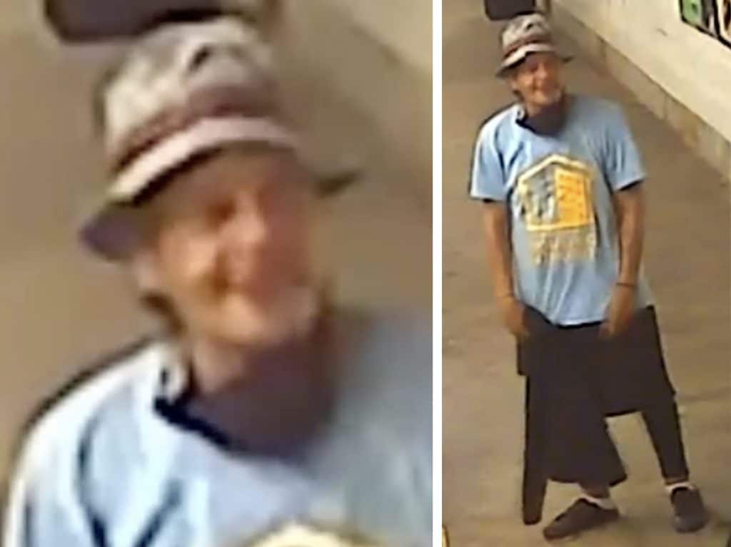 UES subway robbery suspect is seen wearing a NYCHA t-shirt and a knockoff Gucci bucket hat | NYPD