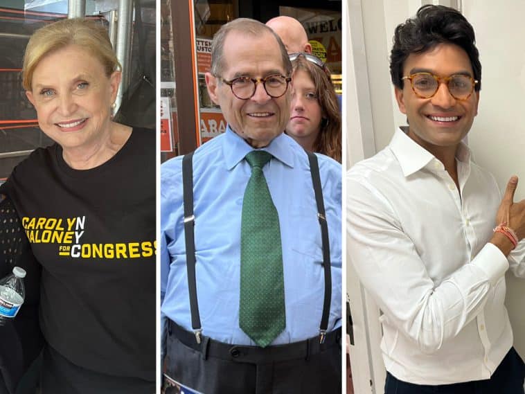 Rep. Carolyn Maloney, Rep. Jerry Nadler and Suraj Patel face off in Tuesday's Democratic primary