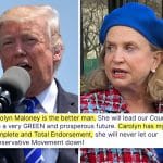Trump trolls Congresswoman Carolyn Maloney with 'endorsement' in primary race | Gerd Altmann, Upper East Site, Truth Social