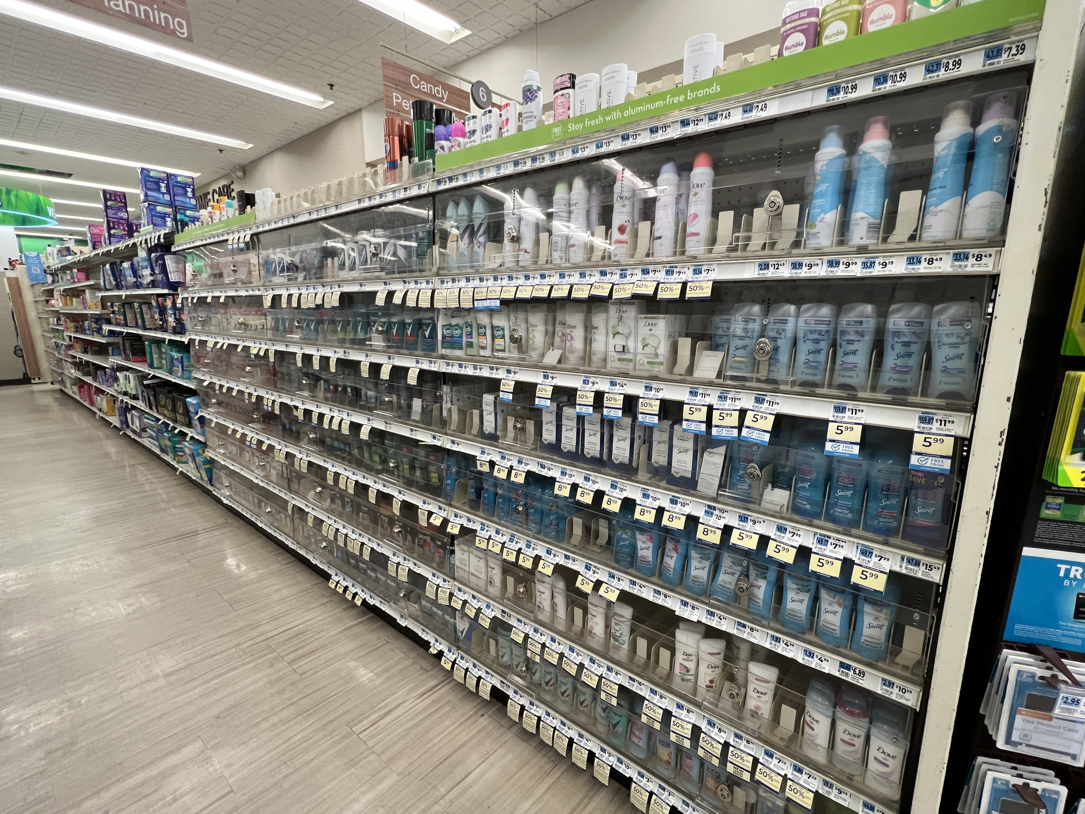 Deodorant is locked up at Rite Aid to prevent shoplifting | Upper East Site