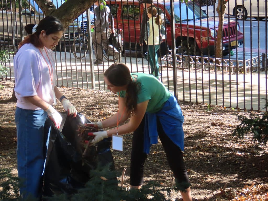 Volunteers cleaned up Ruppert Park last Saturday 
