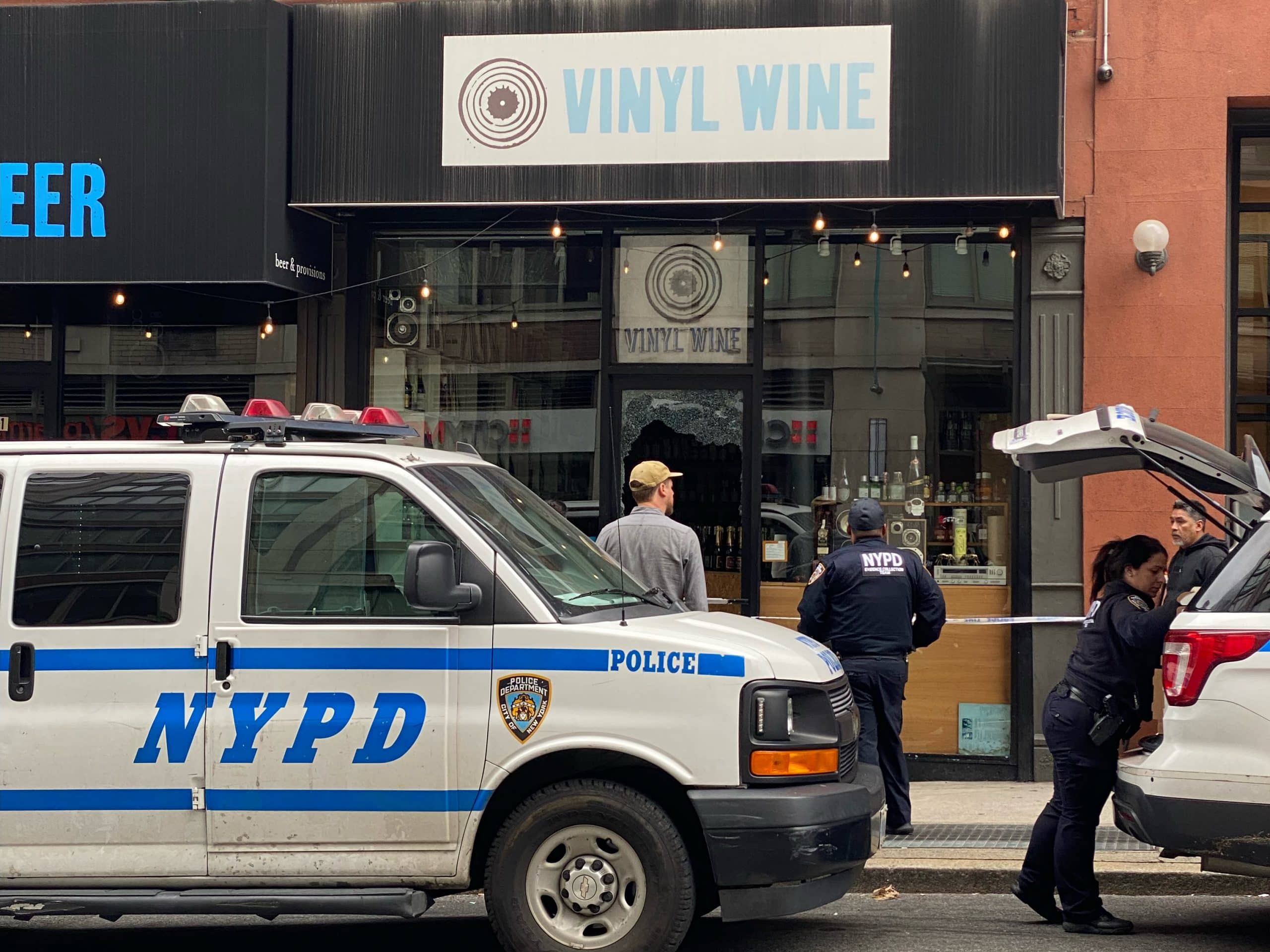 Vinyl Wine, located at 1491 Lexington Avenue, was burglarized early Thursday morning
