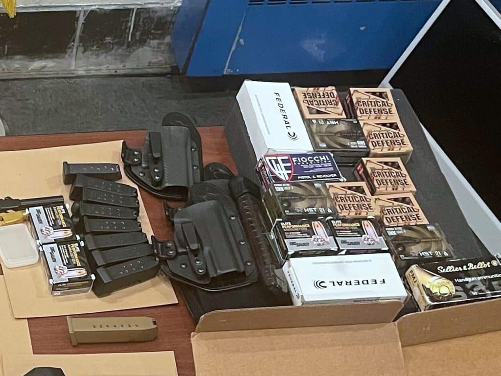 Four hundred rounds of ammunition and a high capacity magazine were also seized | Manhattan District Attorney's Office 