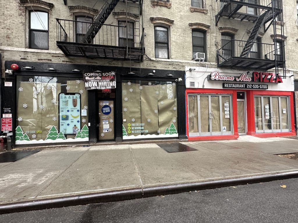 Buona Mia Pizza will occupy two storefronts at 1638 & 1640 Third Avenue | Upper East Site