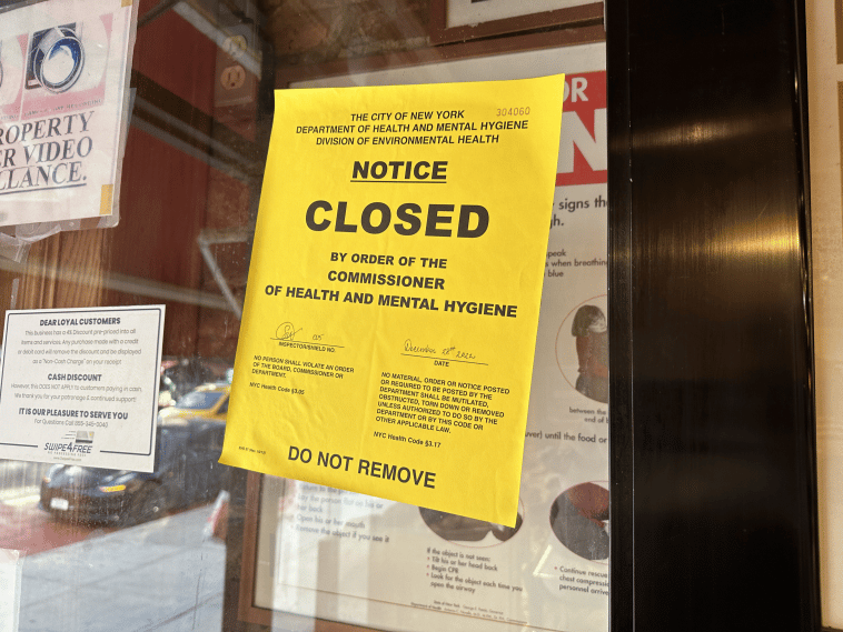 An Upper East Side cafe is open for business despite a closure order by the NYC Health Department | Upper East Site
