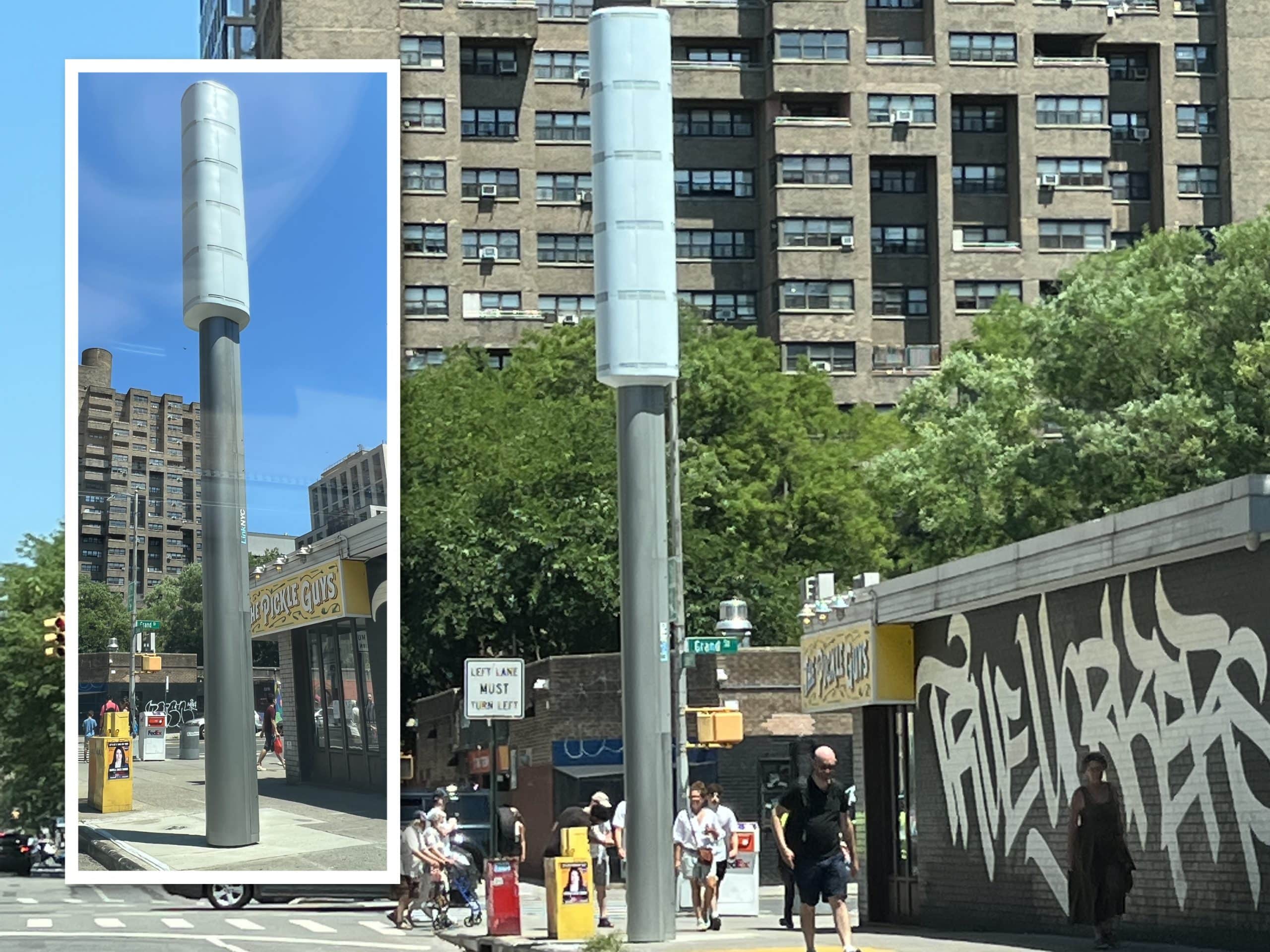 The City plans to allow 18 of these 32-foot tall Link5G towers to be installed on the UES | Upper East Site